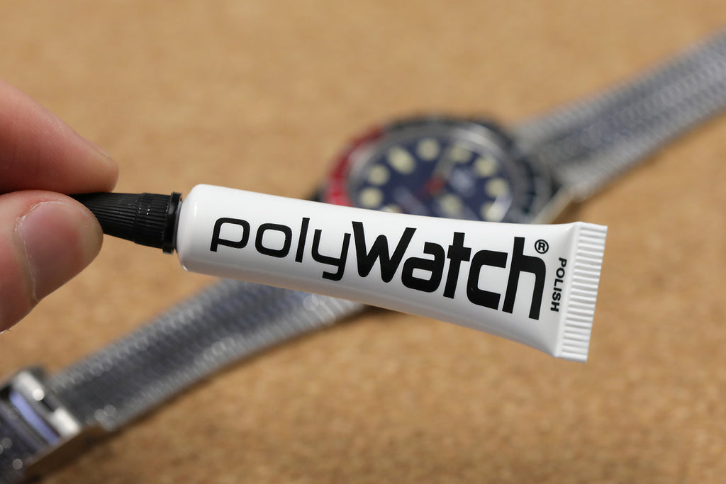 Removing a scratch from the Q Timex Reissue with PolyWatch